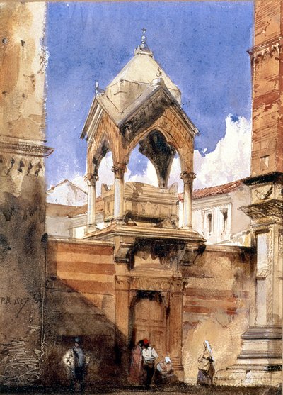 The Castelbarco Tomb, Verona by Richard Parkes Bonington